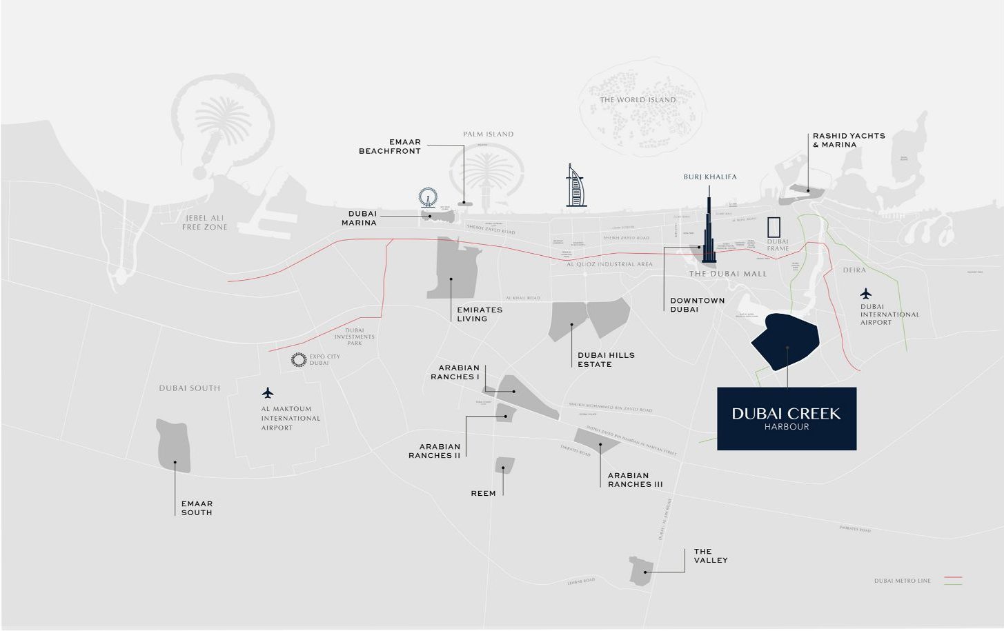 Map Dubai Emaar